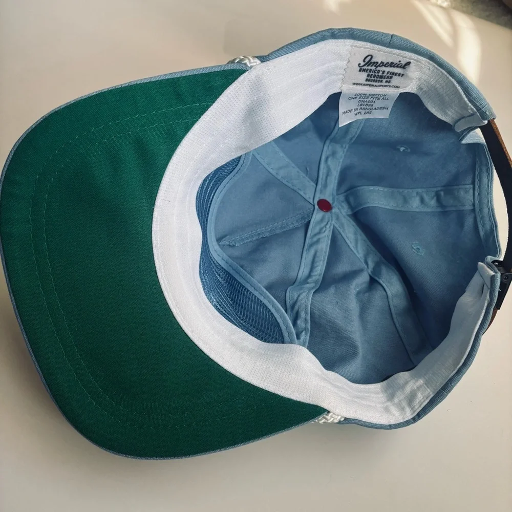 Imperial Nautical Sailor Pastel Braided Baby Blue Cotton Hat One Size